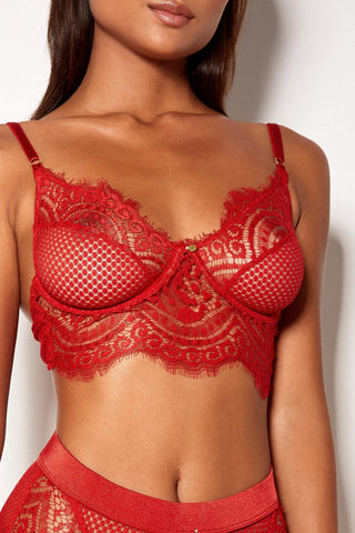 Full on Glam Bra Red