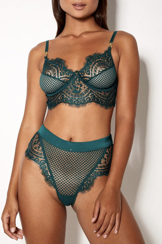 Full on Glam XS / Emerald Bra Deep Blue