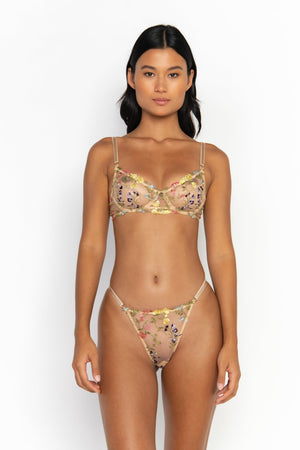 Wildflower One Size / Floral Thong