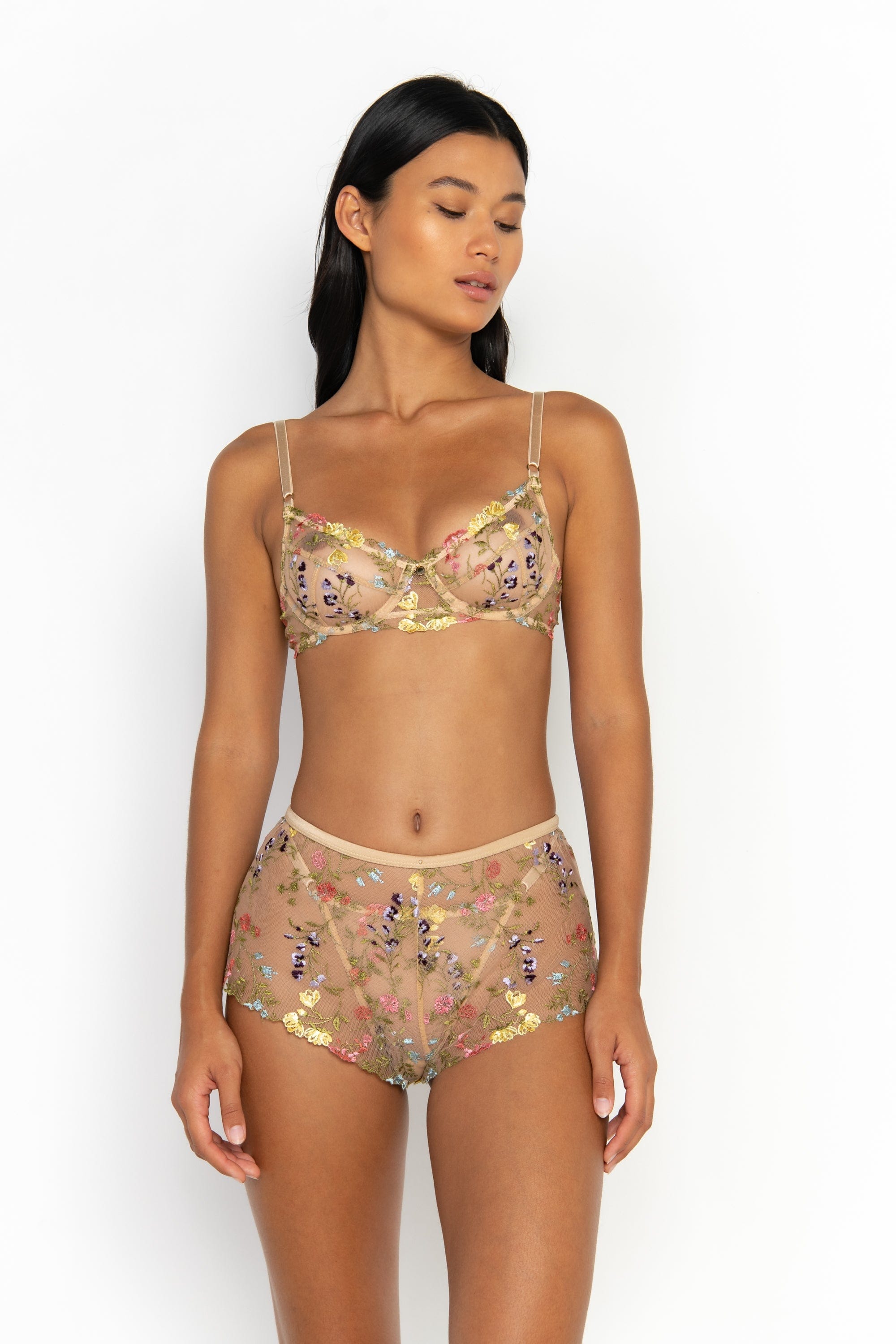Wildflower Short Lingerie Floral Gooseberry Gooseberry Intimates wildflower-short-lingerie-floral-gooseberry-gooseberry-intimates