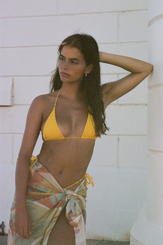 So Chic Side Tie Bikini Briefs Lemonade